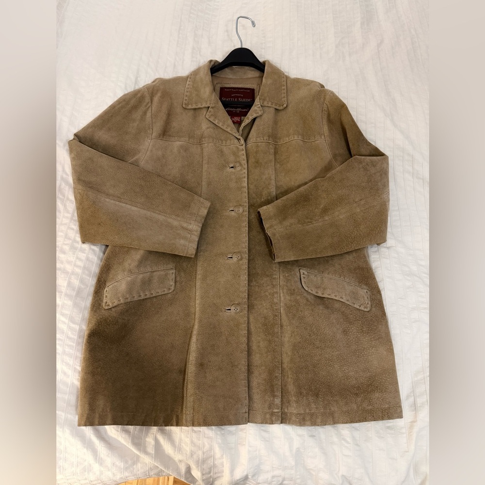 Eddie Bauer Tan Suede Jacket